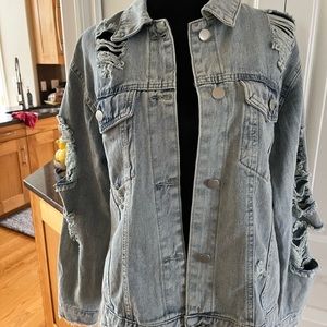 SHEIN DENIM JACKET NWOT WOMENS